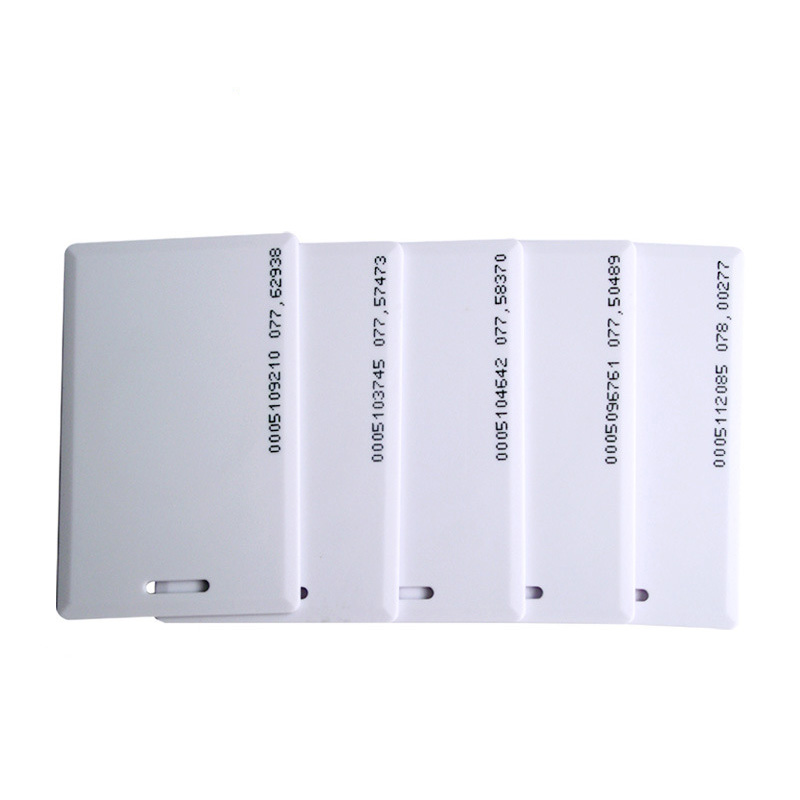 125Khz TK4100/EM4100 LF Proximity Clamshell RFID Card For Access Control