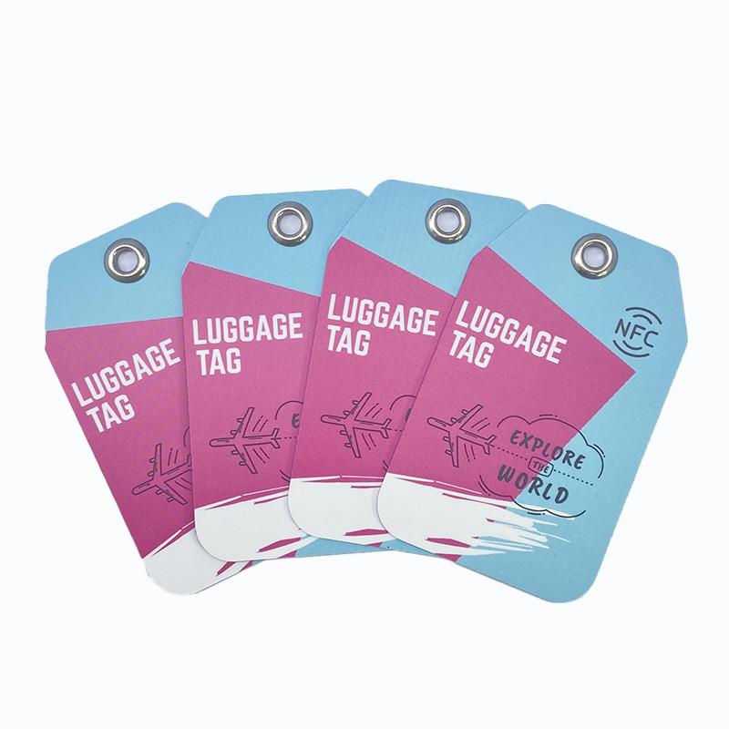 Customized Printing NFC PVC Travel Baggage Tracking RFID Luggage Tag