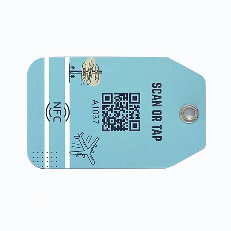 Customized Printing NFC PVC Travel Baggage Tracking RFID Luggage Tag