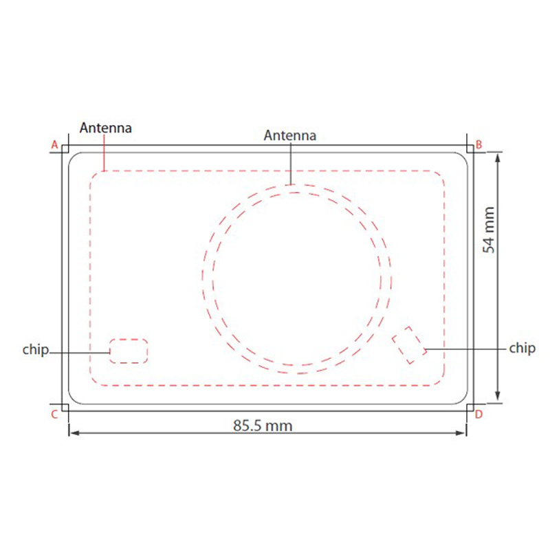 Dual Frequency LF+HF RFID Card