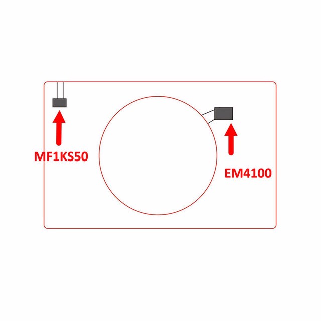 Dual Frequency LF+HF RFID Card