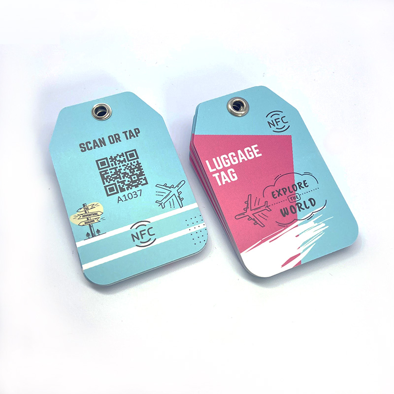 Customized Printing NFC PVC Travel Baggage Tracking RFID Luggage Tag