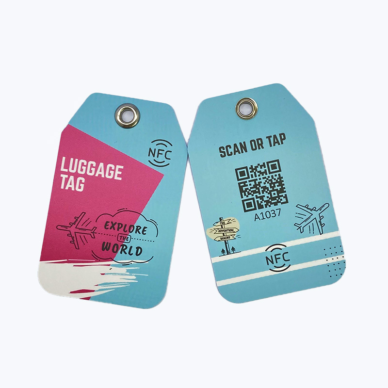 Customized Printing NFC PVC Travel Baggage Tracking RFID Luggage Tag