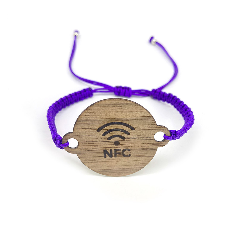 Hand Woven Wooden RFID Wristband for Events