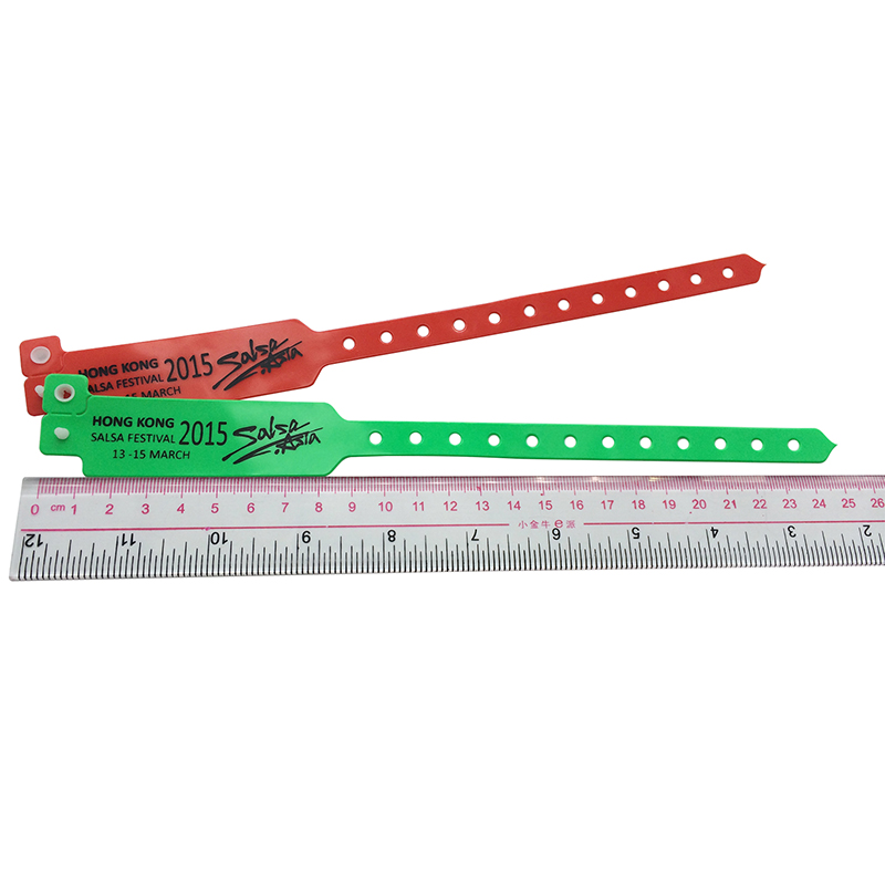 Disposable  Alien H3/4 UHF RFID Soft PVC Wristband 
