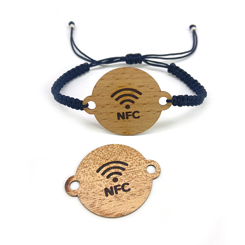Hand Woven Wooden RFID Wristband for Events