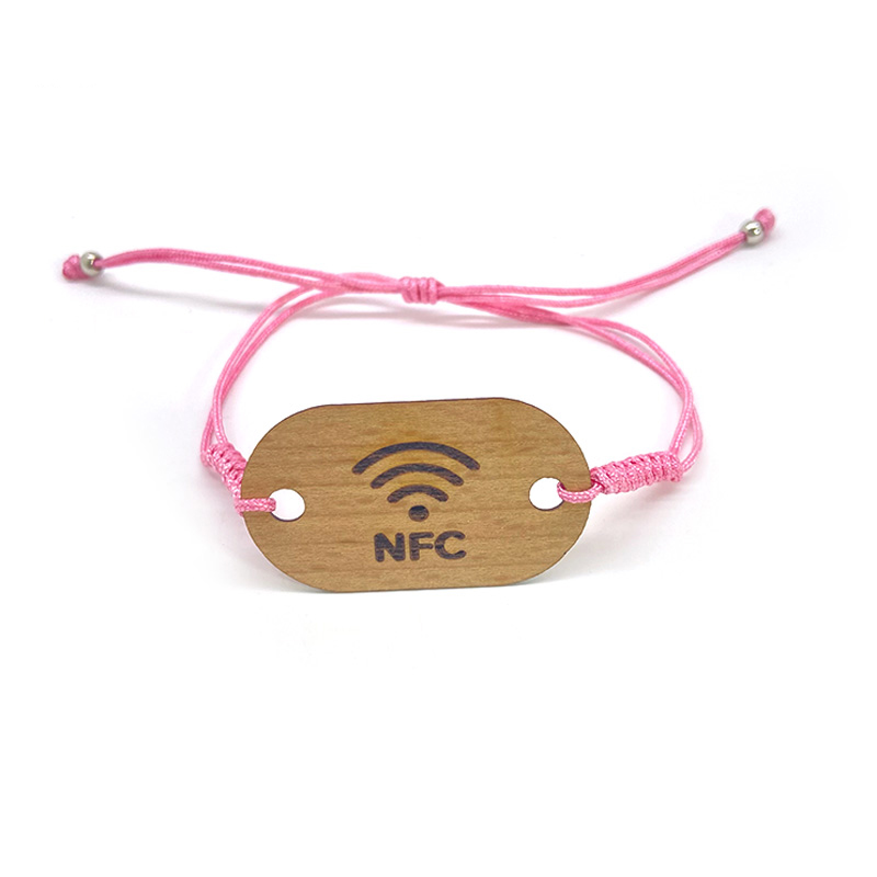 Hand Woven Wooden RFID Wristband for Events