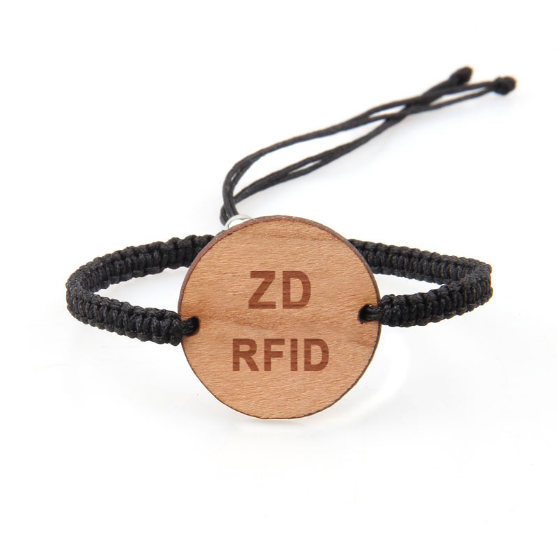 Hand Woven Wooden RFID Wristband for Events