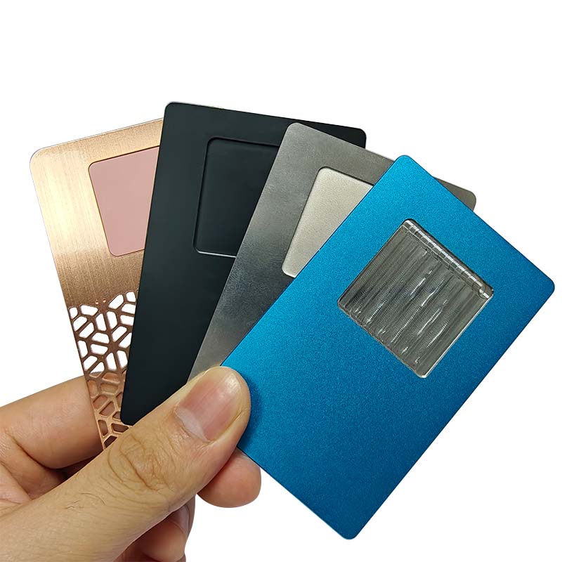 Customized LOGO Matte NTAG213 NTAG215 NTAG216 Business NFC Metal Card
