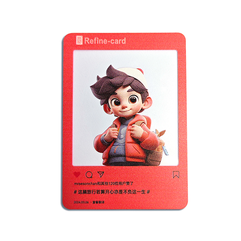 Customzied Printing NTAG213 PVC Transparent Business  Card