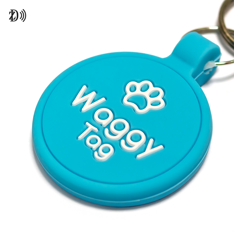 Customized LOGO/QR CODE Dog Cat NFC Silicone Pet Tag