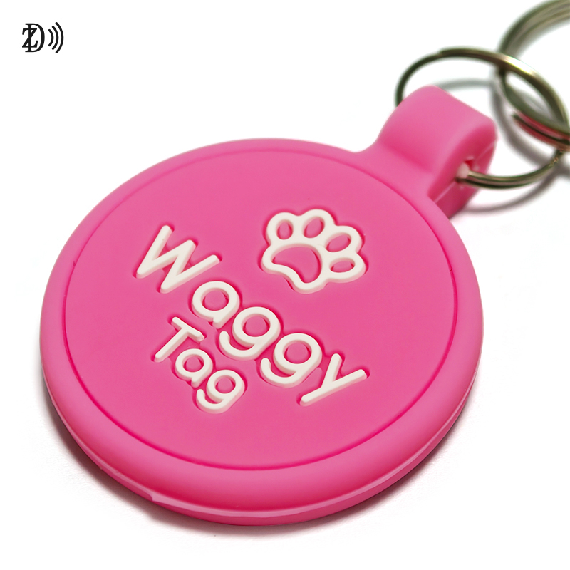 Customized LOGO/QR CODE Dog Cat NFC Silicone Pet Tag