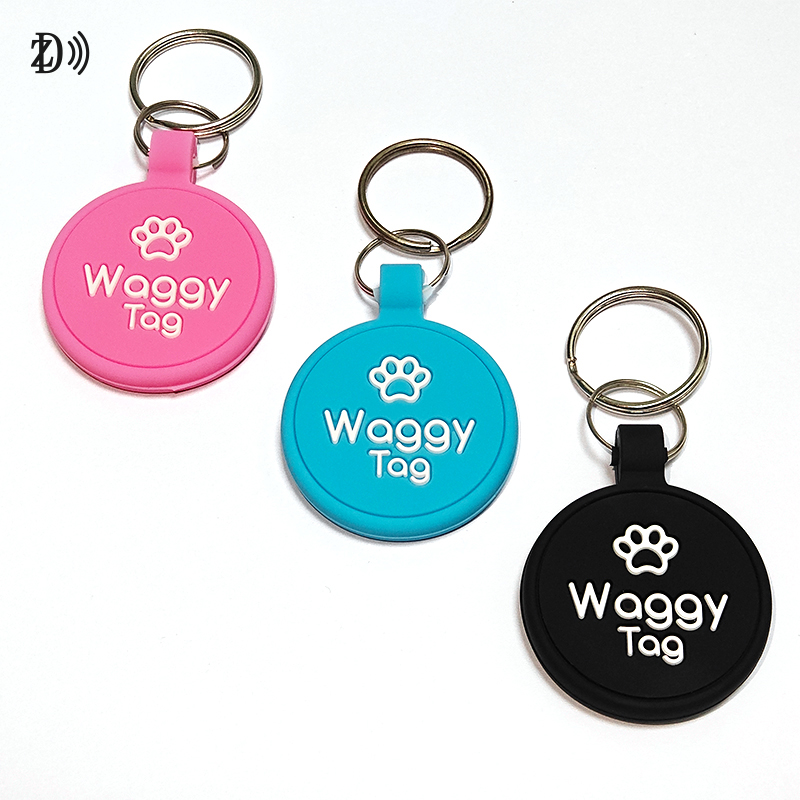Customized LOGO/QR CODE Dog Cat NFC Silicone Pet Tag