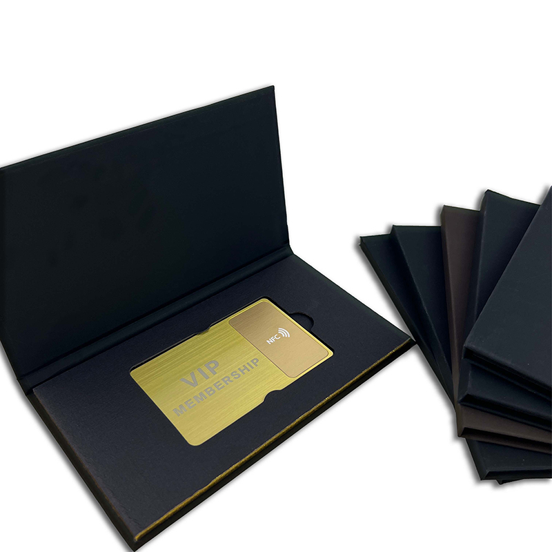  NTAG213 Metallic Nfc Card Metal Business Card with card holder