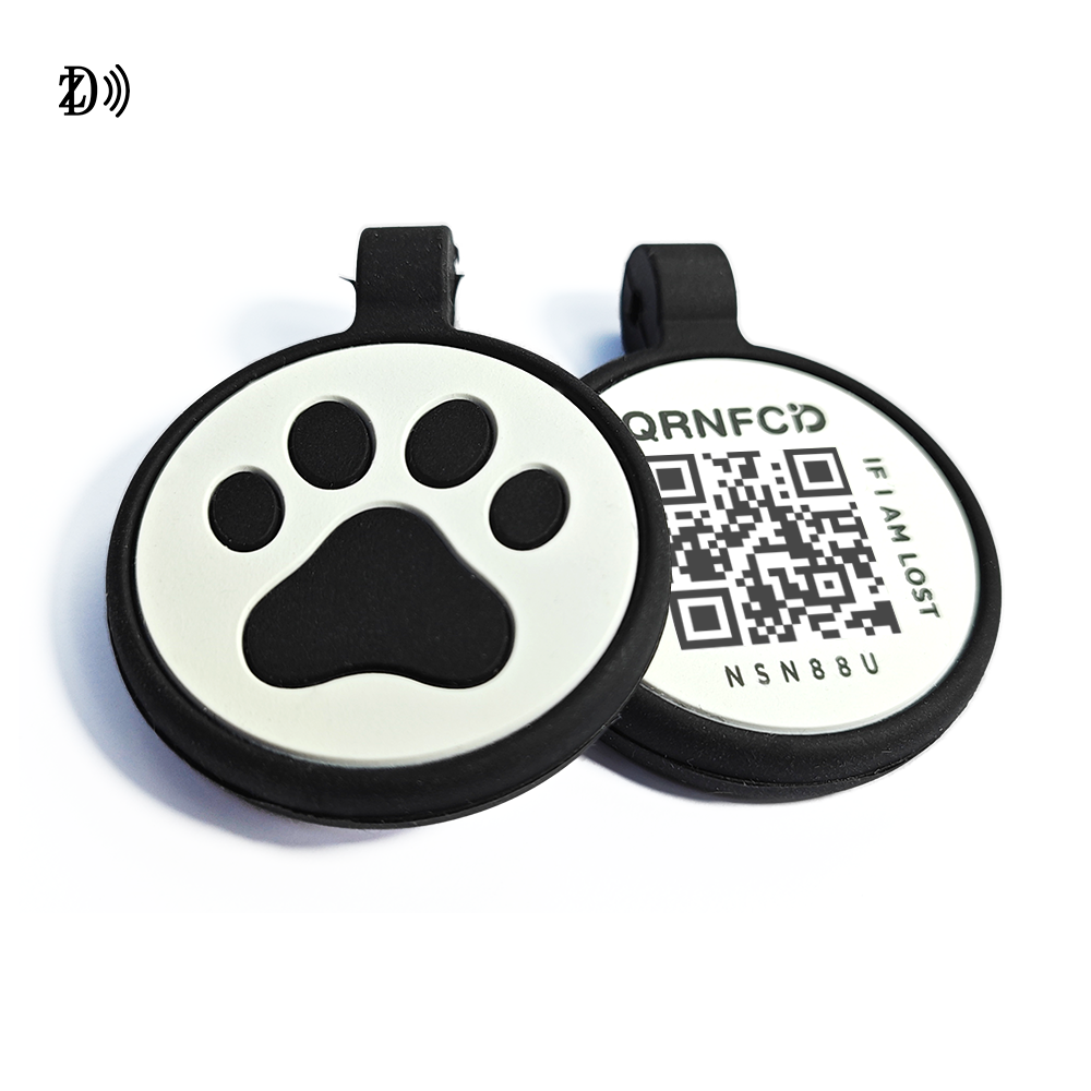 QR Code Silicone Pet ID Tag