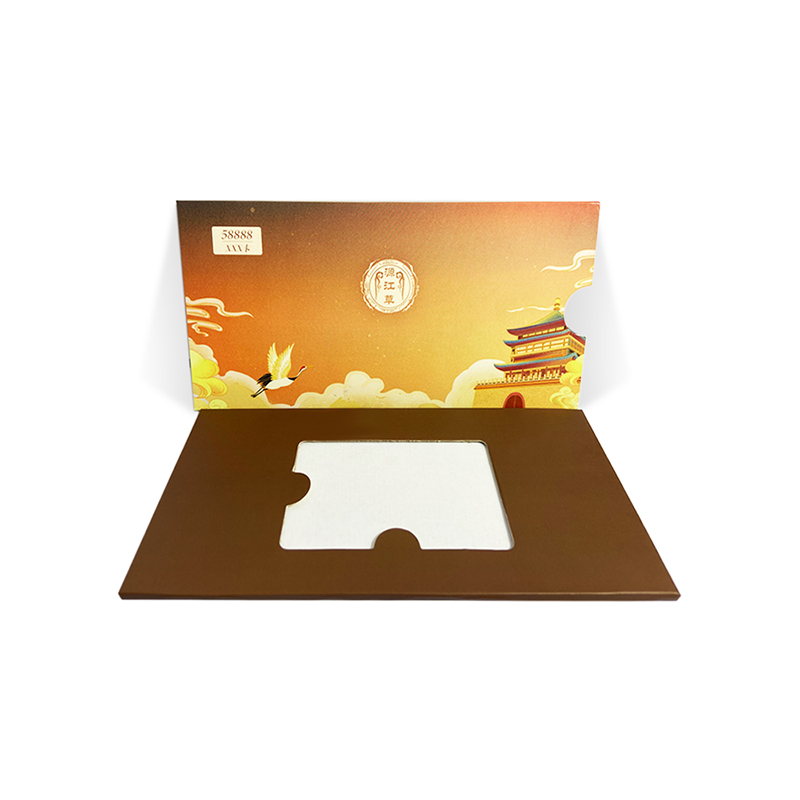 Custom Printing Cardboard Gift Card with Paper Card Holder