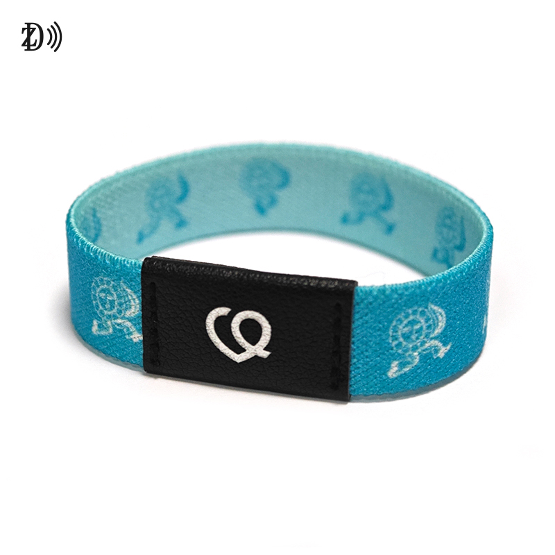 Personalized Stretchy RFID Leather Elastic Wristbands