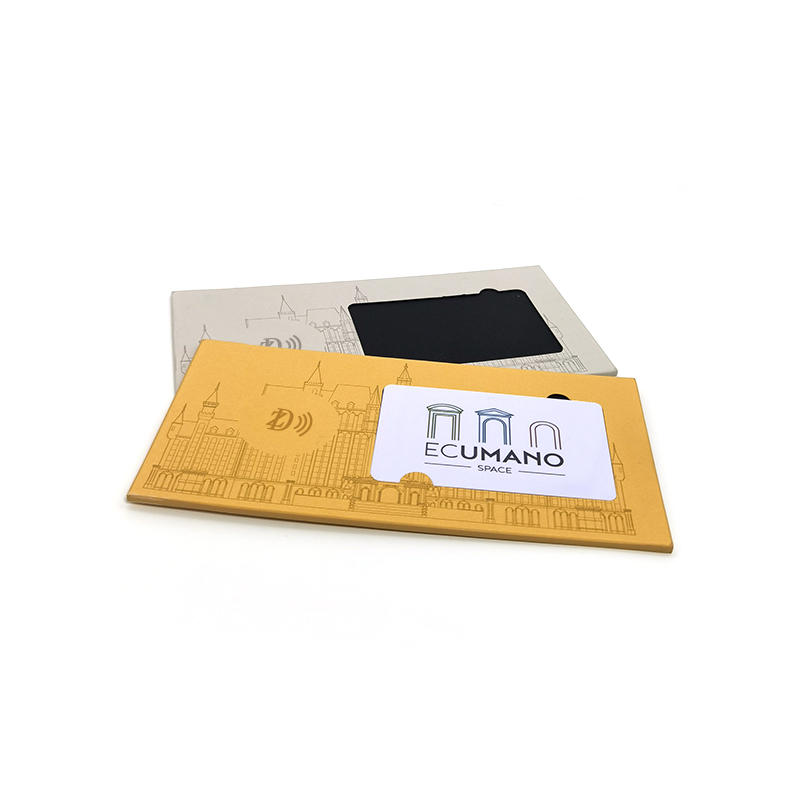 Printed Custom RFID Paper Package 13.56MHz NFC Chip Gift Card RFID Gift Box Package