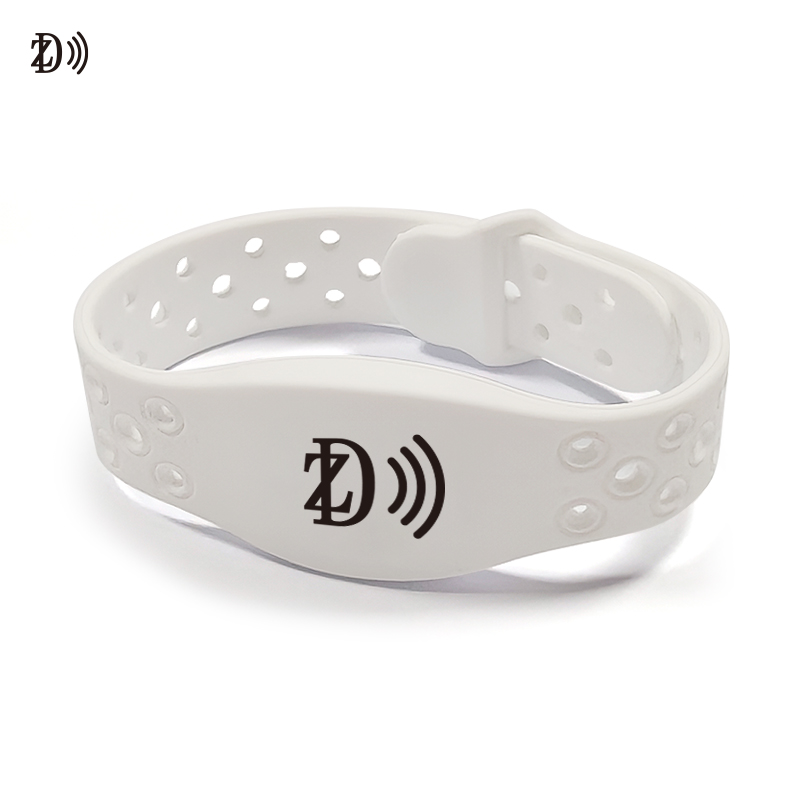 Perforated NFC Silicone Wristband
