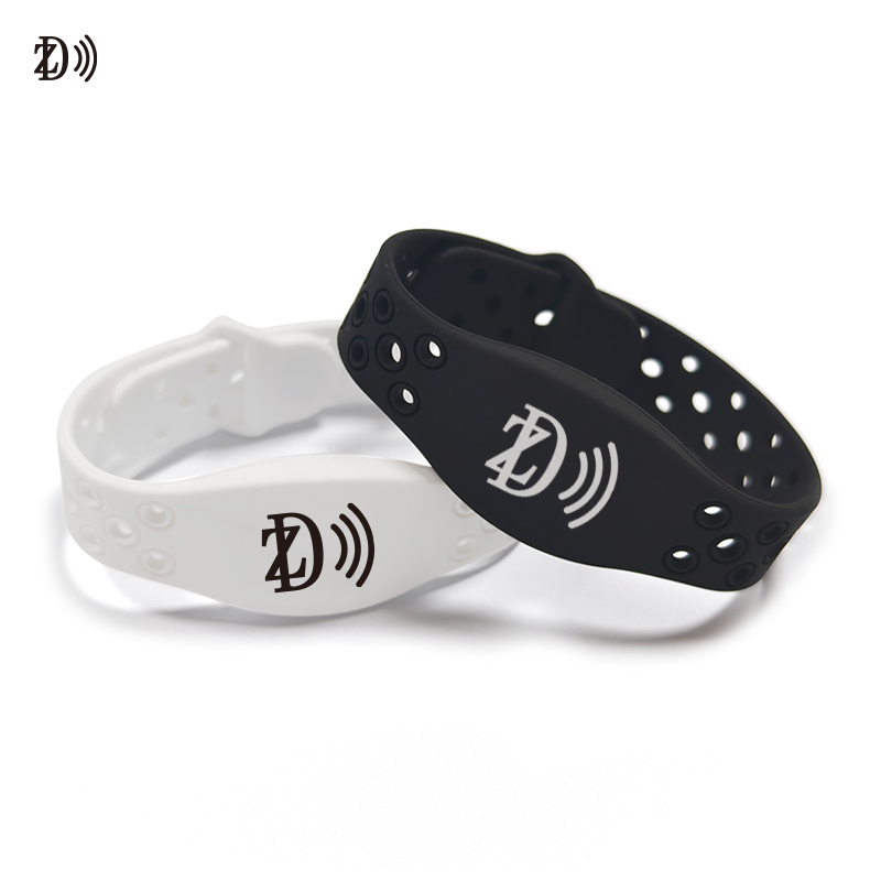 Perforated NFC Silicone Wristband