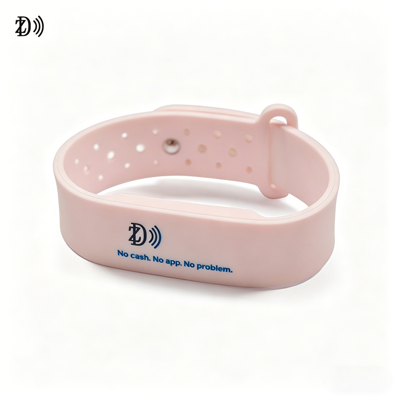 Perforated NFC Silicone Wristband for Cashless Payment