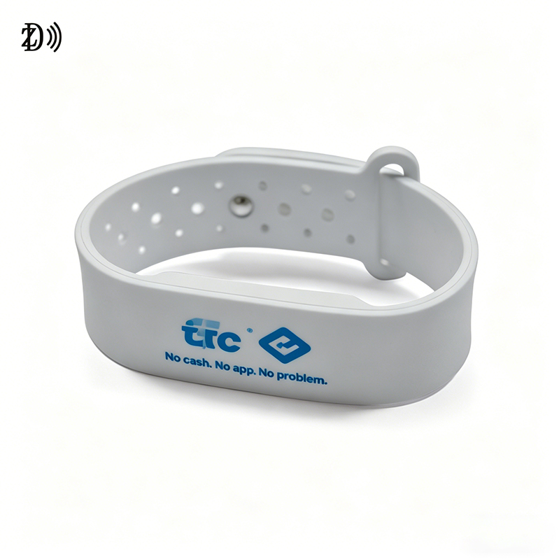 Perforated NFC Silicone Wristband for Cashless Payment