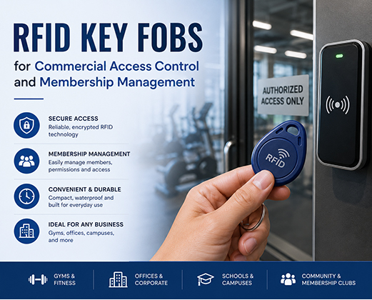 RFID Key Fobs for Commercial Access Control and Membership Management