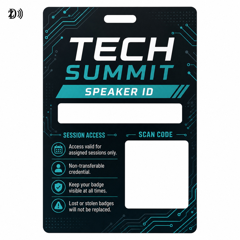 RFID Access Control Badge for Employee ID and Security Management