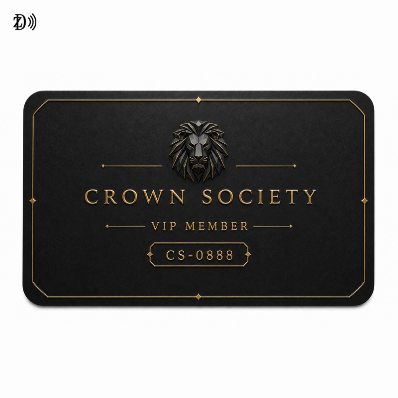 Luxury NFC Embossed Membership Card