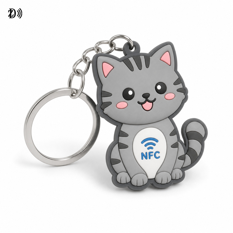 NFC Pet Soft PVC Keychain