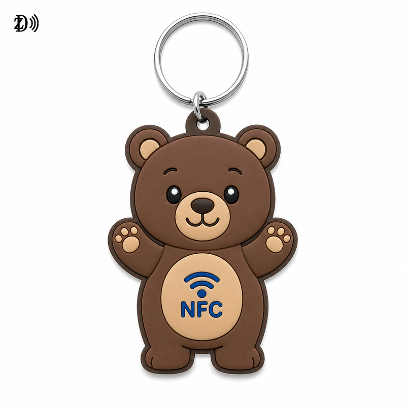 NFC Pet Soft PVC Keychain