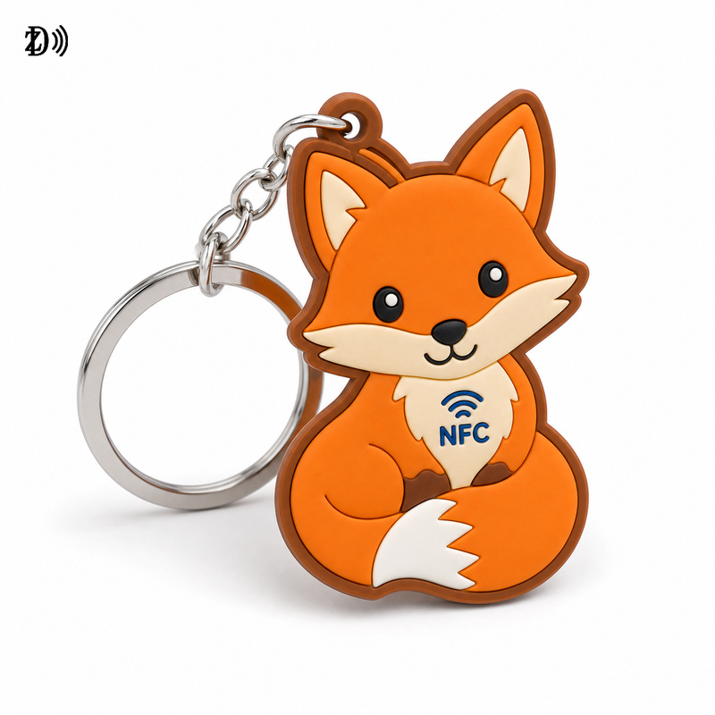Custom Animal NFC Soft PVC Charm for Gifts and Brand Promotion