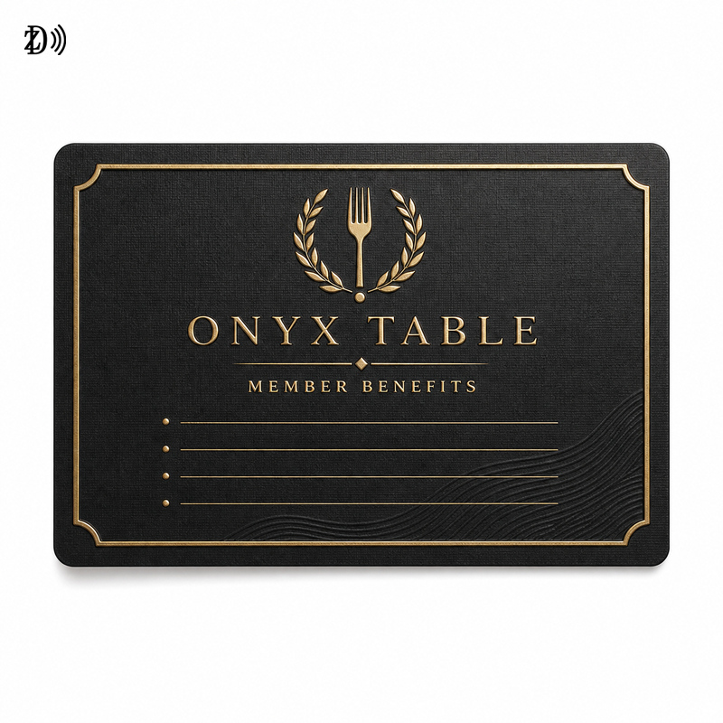 NFC Embossed Restaurant Member Card