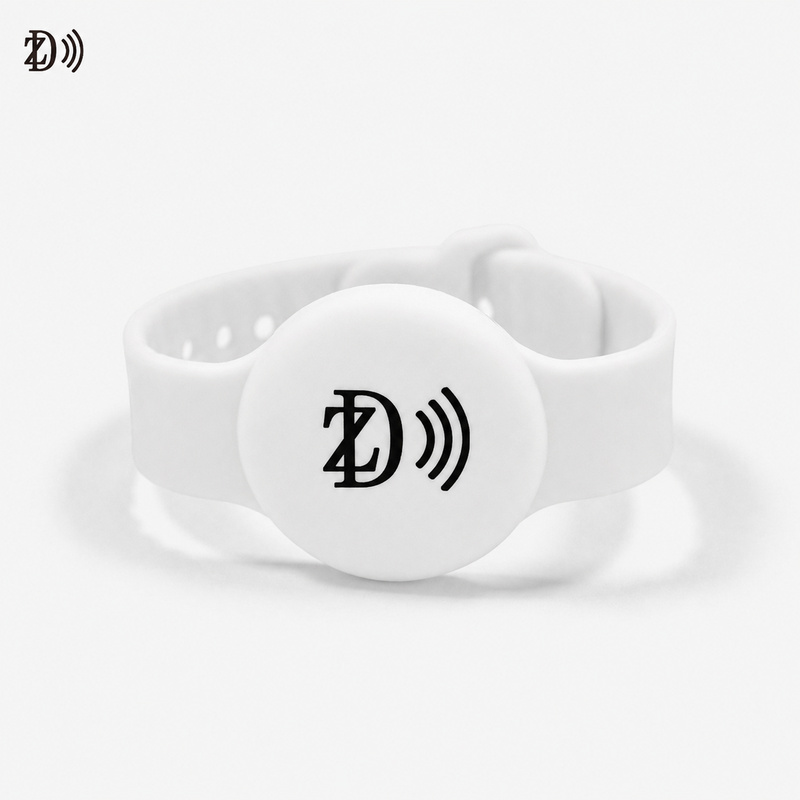 Round Face NFC Silicone Wristband