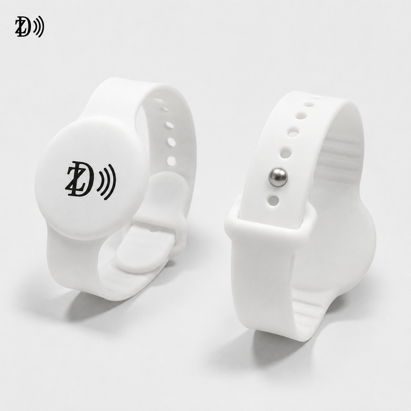 Round Face NFC Silicone Wristband