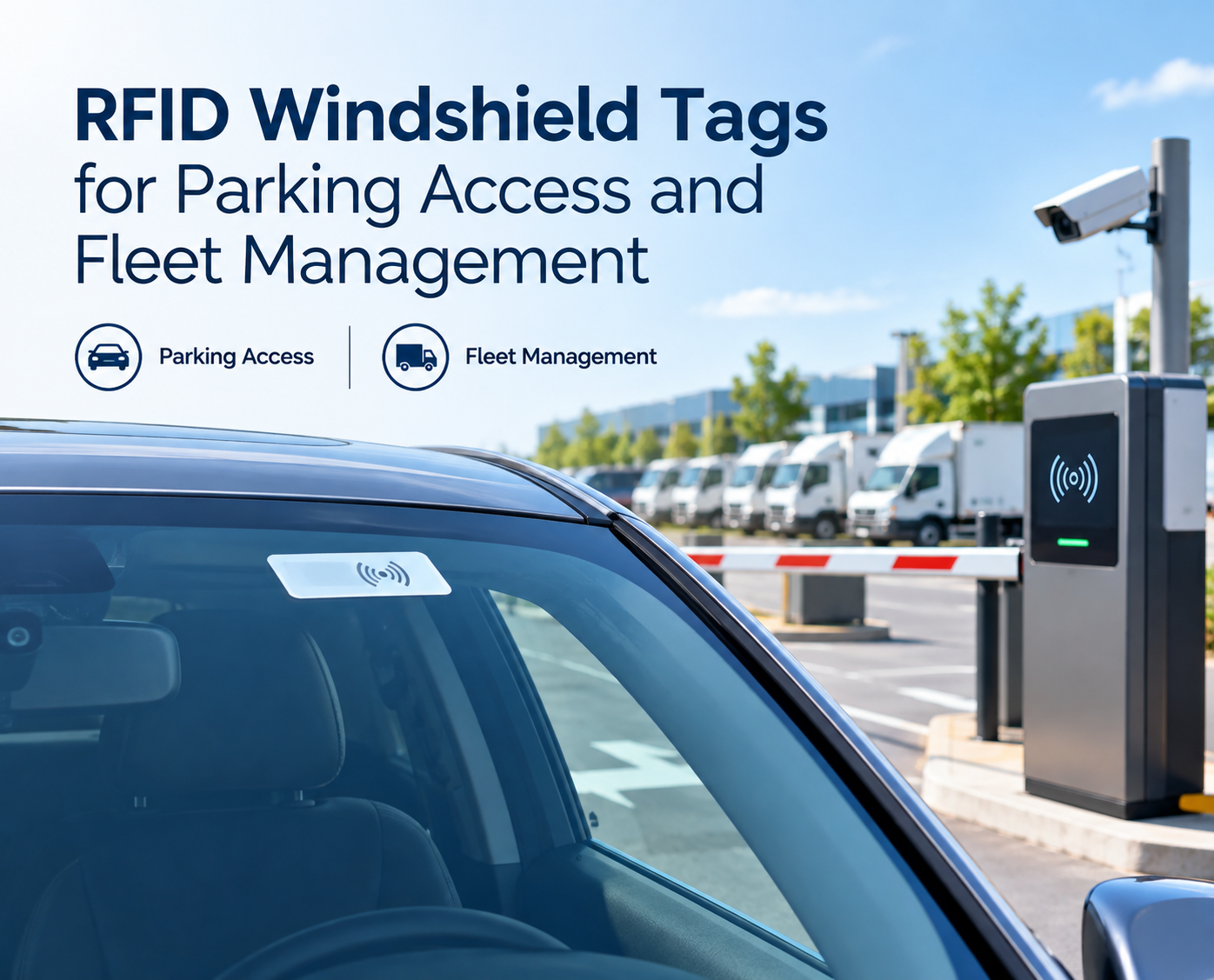 RFID Windshield Tags for Parking Access and Fleet Management